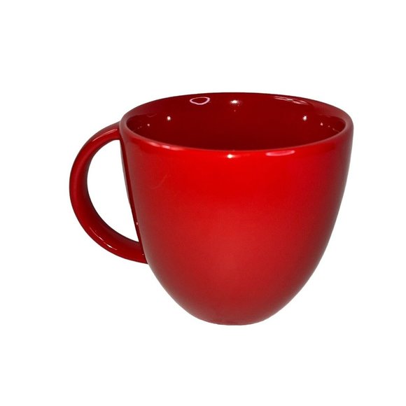 2 Minnie & Mickey Soup Mugs Oversized Coffee Cups Big Faces Red Yellow Disney - Picture 6 of 9